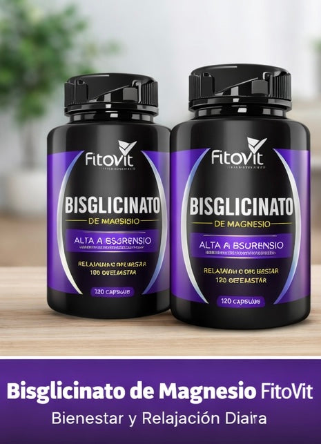 Bisglicinato de Magnesio FitoVit X2 – Bienestar y Relajación Diaria